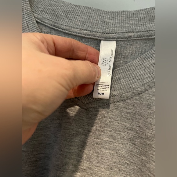 SALE 💚 $9 
Grey 3 Piece Lounge Set plus added waffle tan crop shirt - Picture 6 of 16